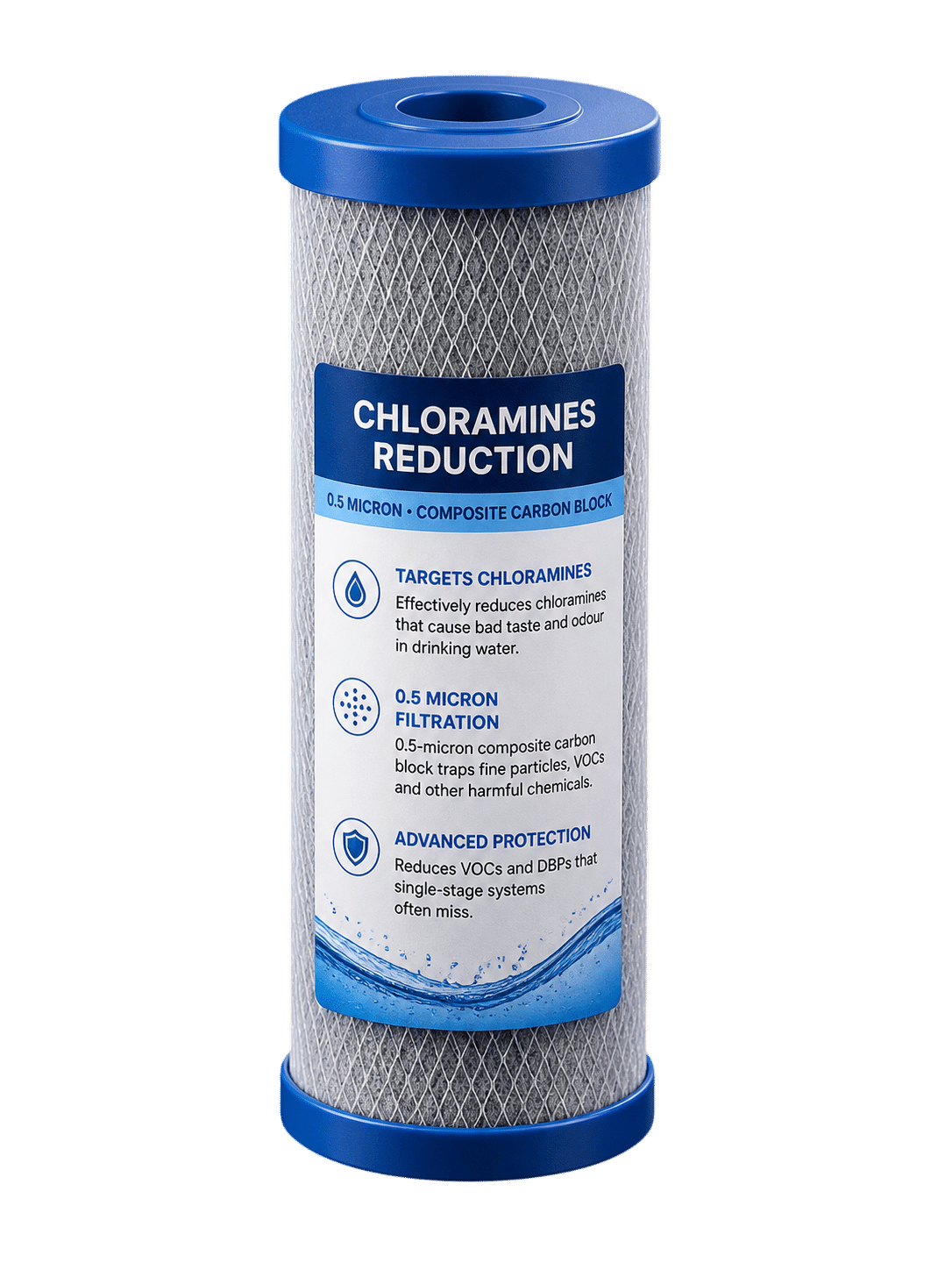 Chloramines Reduction composite carbon block