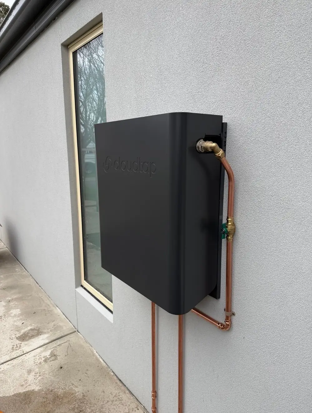 Whole House Filtration unit in Monument, wall mount close-up